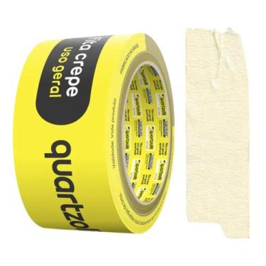 Imagem de Fita Crepe Pintura Uso Geral Branco Quartzolit Tamanhos, 48mm x 50m