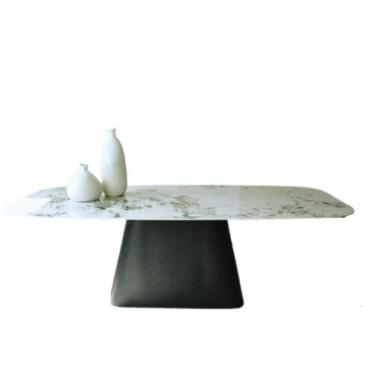 Imagem de Mesa Cone Retangular 244x137cm Base ébano - Modelar Art Moveis