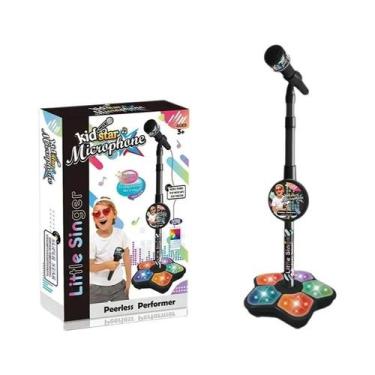Imagem de Microfone De Karaokê Sem Fio Para Crianças 108 LED Ativado Por Voz 200