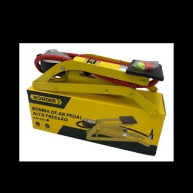 Imagem de Bomba ar pedal para bike, motos, boias, carros em metal - Bomvink