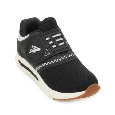 Imagem de Tênis Casual King Kids Infantil BP ZK25-104RX, 28, Preto, Bege