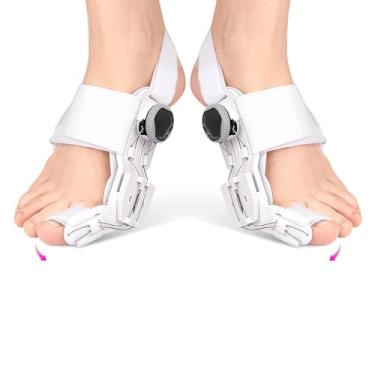 Imagem de Corretor de Joanete TXDKLUG para Mulheres e Homens, Dedão do Pé, Separador de Dedo Grande Ajustável para Alívio da Dor, Talas de Joanete para Alívio do Hálux Valgo dos Pés Esquerdo/Direito