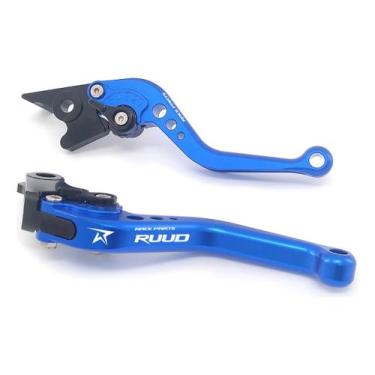 Imagem de Manete Esportivo Ajustável Cbr600 Cb600 F Hornet - Stark Race, Azul