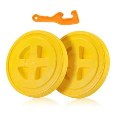 Imagem de Tampa de balde de 5 galões x2 com abridor para armazenamento de tinta 