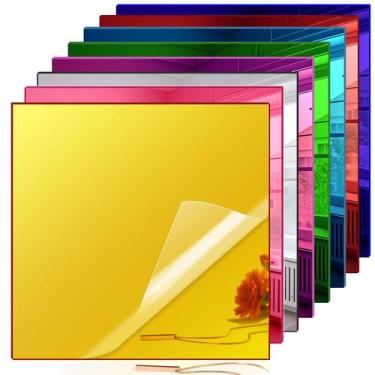 Imagem de Folhas de espelho: acrílico Adrattnay, 20,2 x 20,2 cm, 3 mm de espessu