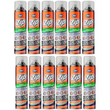 Imagem de Kit 12 Espuma Desengordurante Zip Clean 300Ml - My Place
