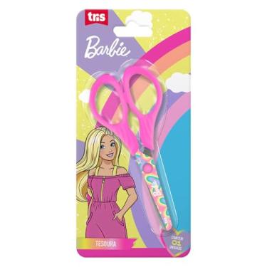 Imagem de Tesoura Escolar Barbie, Tris, 7897476683812, Rosa