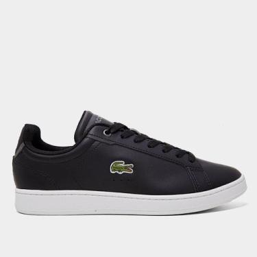 Imagem de Tênis Lacoste Carnaby Masculino, Preto, 38