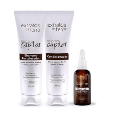 Imagem de Kit terapia capilar completo Extratos da Terra