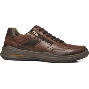 Imagem de Sapatenis Masculino Pegada 110507-01 em Couro Marrom, Pinhao, Brown, 4