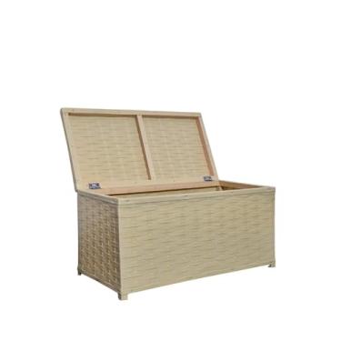 Imagem de Baú Decorativo para Armazenamento/Organizador Multiuso horizontal 60x30 (PALHA)