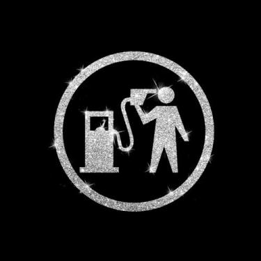 Imagem de Adesivo de decalque com glitter de PVC com tampa de tanque de combustível brilhante para carros, laptops, caminhões, motocicletas, parede, janela, bagagem, capa de arranhão, porta, multisuperfície