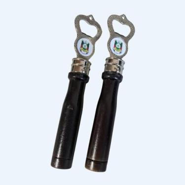 Imagem de Abridor de Garrafas Inox bandeira RS cabo de madeira - FD