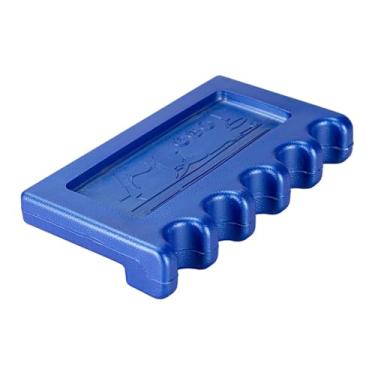 Imagem de Baoblaze Suporte para tacos de sinuca com 5 furos, fácil de instalar, suporte para tacos de bilhar, para mesas, cadeiras, família e amigos