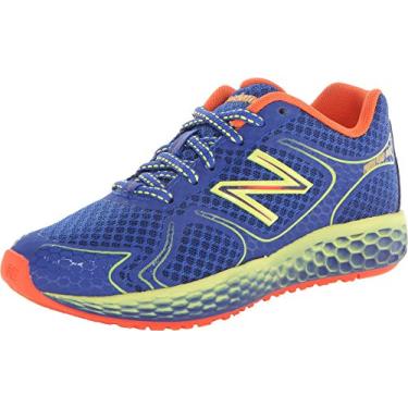 Imagem de New Balance Tênis de corrida KJ980 Fresh Foam (criança pequena/criança grande), Azul/Amarelo, 4.5 Big Kid