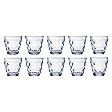 Imagem de Copos de Vidro Bangkok Transparente Redondo 250ML Água 10 un - WELLMIX