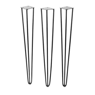 Imagem de Pé De Ferro Hairpin Legs 50 Cm Preto - Combo Stock