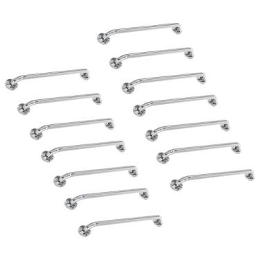 Imagem de Alça de Apoio Barra Inox 80cm Segurança Kit 14 Unidades Idoso Cadeiran