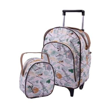 Imagem de Mochila De Rodinhas Infantil Bichinho com Lancheira Escolar Tam. G - L