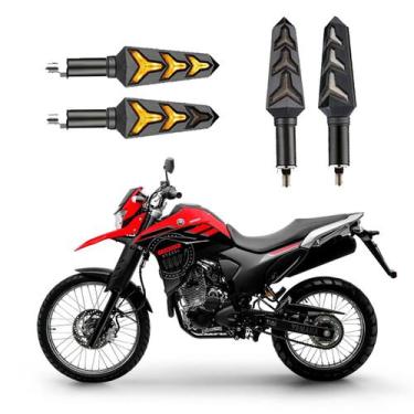 Imagem de KIT 4 Seta Sequencial Pisca de Led Universal Estrela Modelo P09S Moto 
