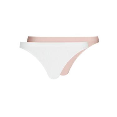 Imagem de Kit com 2 Calcinhas Fio Dental Loba 40600-001 Colorido - LUPO, Branco,