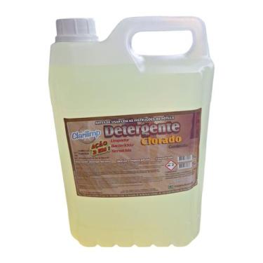 Imagem de Detergente clorado 5l concentrado 3 em 1 limpador bactericida e germic