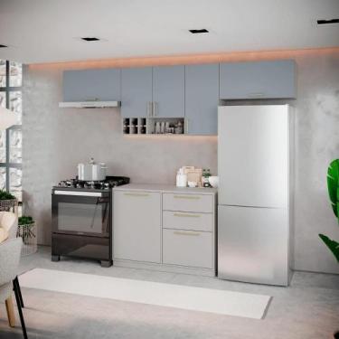 Imagem de Cozinha Completa Itatiaia Essence 280cm em Madeira Fendi/Gris