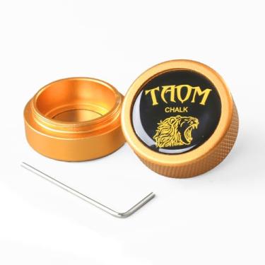 Imagem de Suporte redondo para giz de piscina TAOM, cubos portáteis de giz, mini suporte magnético de giz de bilhar, caixa de giz para tacos de bilhar, caixa de contêiner para ferramenta de ponta de taco de