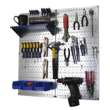 Imagem de Wall Control Organizador de ferramentas Pegboard de aço galvanizado 30-WGL-200 GVBU, azul