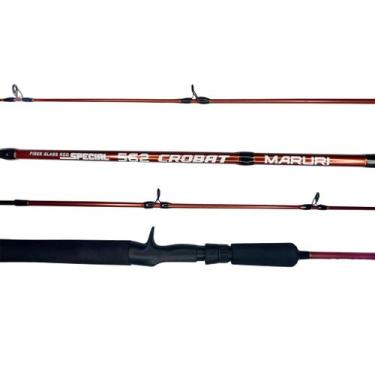 Imagem de Vara de pesca para carretilha 1,65 m 2 partes 6 - 15 lb crobat maruri,