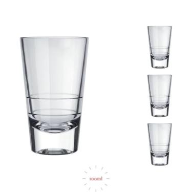 Imagem de Copo Shot Safira 70ml Whisky Tequila Licor Cachaça Jogo 6 Unidades