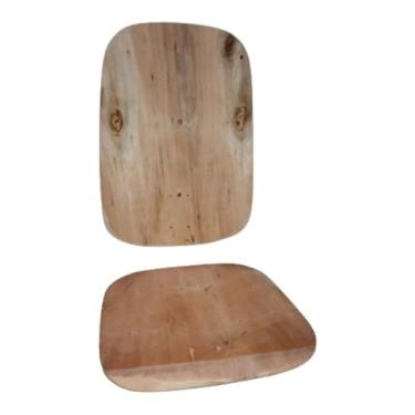 Imagem de Conjunto Madeira Presidente, Assento e Encosto em Madeira Pinus Tratada, Ergonômico, Resistente e Durável, para Reforma de Cadeiras