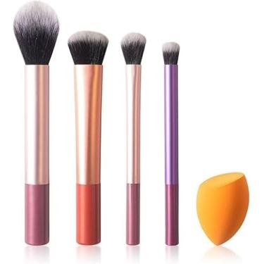 Imagem de Kit de Pincéis para Maquiagem Profissional 5 Peças