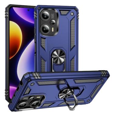 Imagem de SORAKA Capa para Xiaomi Poco F5 5G com suporte para anel Capa Slim Fit de TPU macio Capa Xiaomi Poco F5 5G com placa de metal para suporte magnético de telefone para carro