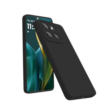 Imagem de Capa compatível com Moto G Stylus 2025: proteção militar de silicone líquido, capa de grau Armor G Stylus 2025, capas de telefone de proteção resistente para G Stylus preta