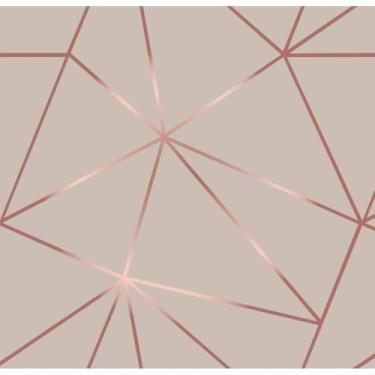 Imagem de Papel De Pareade Adesivo GeoméTrico Rosa, Para Sala E Quarto, Estampa(2,5 Metros)