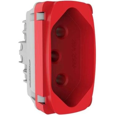 Imagem de Módulo Tomada 2P+T 20A Vermelha Gracia 85315 Alumbra