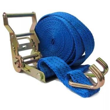 Imagem de Cinta Tensor Azul Para Amarração Carca Alça Catraca 35MM 6M - Genérico