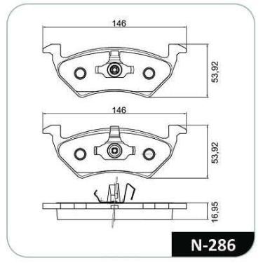 Imagem de Pastilha de Freio Dianteiro Parati Gol G5 Saveiro MI Saveiro G5 Voyage
