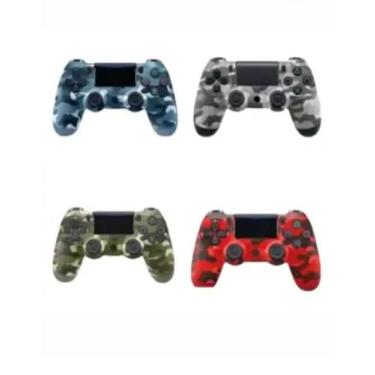 Imagem de Controle Compatível para PS4 Joystick Sem Fio Compatível Ps4 Pc Camufl