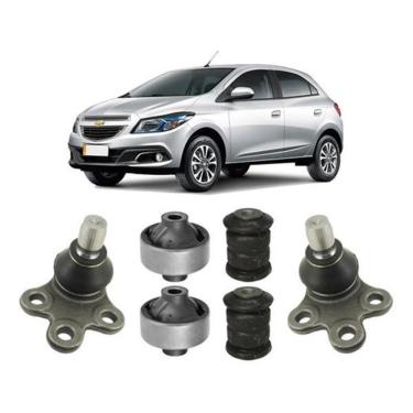 Imagem de Kit Bucha + Pivô Suspensão Dianteira Gm Onix 2017 2018 2019
