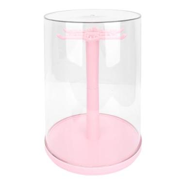 Imagem de AUNMAS C Outos de Exibição Limpa para Boneca, Caixa de Armazenamento de Plástico Com Capa Collectibles Protective Showcase for Doll Collection (Rosa)