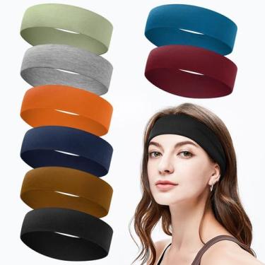 Imagem de Bandanas antiderrapantes Yunaking para mulheres  8 peças de elástico m