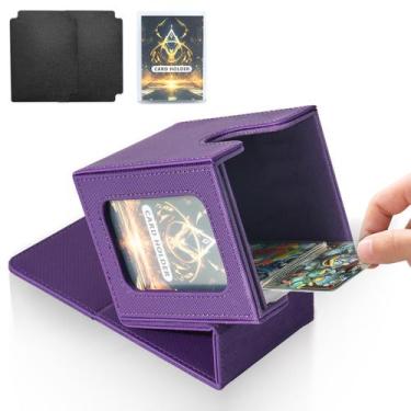 Imagem de Caixa de baralho de cartas Jaffzora para MTG Commander Purple com 100 