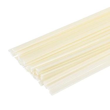 Imagem de HARFINGTON 4 conjuntos (10 peças) de hastes de solda de plástico de 20 cm, tiras de soldagem ABS para para-choques de carro, caiaque, reparo diário, para-choques de plástico, bege