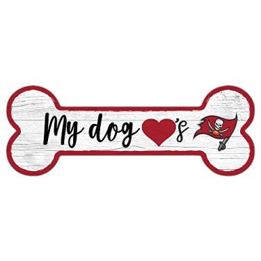 Imagem de Placa de osso de cachorro NFL Tampa Bay Buccaneers unissex Tampa Bay Buccaneers, cor do time, 15 x 30 cm