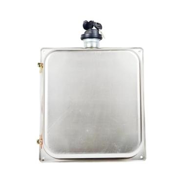 Imagem de KiBcsLic Tanque de combustível gasolina aço inoxidável, recipiente com chave, resistente, acessórios, substituição, para motores de aquecedor de estacionamento, 6.5l