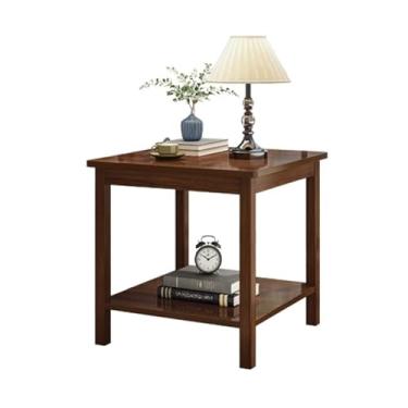 Imagem de Mesa de centro de design simples sofá mesa lateral pequena sala de estar varanda casa pequena mesa de centro mesa de cabeceira pequena mesa quadrada minimalista mesa lateral para sala de estar