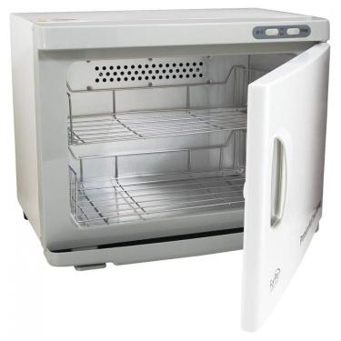 Imagem de Aquecedor de Toalha Elétrico para Barbearia 23L com 2 Prateleiras de Aço Inoxidável, 110V, ForPro, Branco