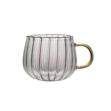 Imagem de hezhuhe2258 Caneca 1 peça resistente ao calor com alça caneca de vidro café da manhã copo de leite bonito escritório casa canecas de café utensílios de bebida caneca de café (B)